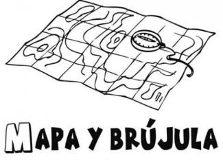 Mapa y brújula