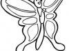 Dibujo de mariposa con las alas extendidas. Dibujos de animales