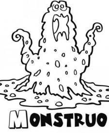 Dibujo de monstruo del pantano para pintar