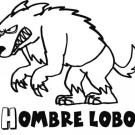 Dibujo para imprimir y pintar un hombre lobo. Dibujos de fantasía