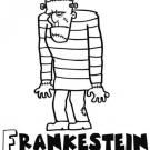 Dibujos de monstruos para niños. Frankenstein para pintar