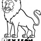 Dibujo para imprimir y pintar del Rey León. Dibujos de animales