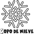 Dibujos de copo de nieve de Navidad para colorear con niños