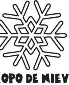 Dibujos de copo de nieve de Navidad para colorear con niños