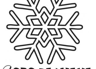 Dibujos de copo de nieve de Navidad para colorear con niños