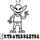 Dibujos infantiles de un extraterrestre. Dibujos del espacio