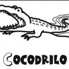 Imágenes infantiles de cocodrilo para colorear