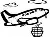 Dibujos de avión para imprimir y colorear para niños