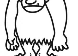 Dibujos de gigantes de un ojo para pintar con los niños