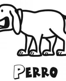 Dibujo gratis de un perro para colorear. Imágenes de animales