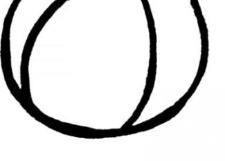 Dibujo infantil de una pelota para colorear