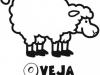 Dibujo de oveja para imprimir y colorear con los niños