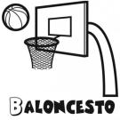 Dibujos para imprimir y colorear de baloncesto