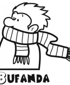 Dibujos gratis de una bufanda. Imágenes de ropa de invierno para pintar