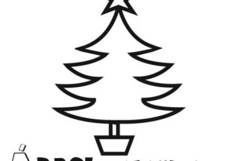 Dibujos de árbol de Navidad gratis para colorear