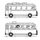 Dibujos de autobuses para colorear por los niños