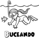 NIña buceando