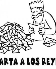 Rey mago leyendo una carta