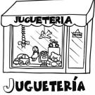 Dibujos para pintar de tiendas: juguetería