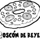 Dibujo para colorear en Navidad con un Roscón de Reyes