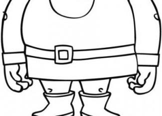 Dibujo infantil de ogro para pintar