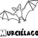 Dibujo gratis de murciélago para imprimir y pintar con niños