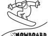 Snowboard. Gratis para imprimir y colorear