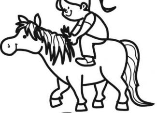 Niña montando a caballo