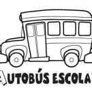 Dibujos de autobús escolar para imprimir y colorear