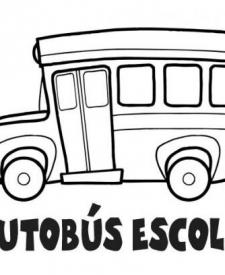 Dibujos de autobús escolar para imprimir y colorear