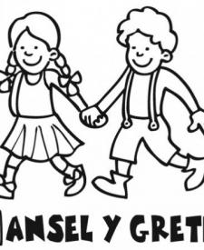 Dibujos de cuentos infantiles para colorear: Hansel y Gretel