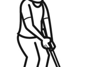 Dibujo de golf para imprimir y colorear. Dibujos de deportes