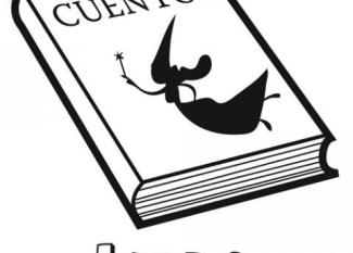 Dibujos infantiles para colorear de libro de cuentos