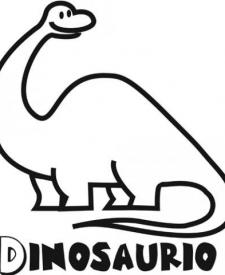 Dinosaurio para colorear: branquiosaurio
