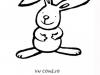 Dibujos de conejo para colorear con los niños