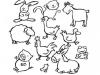 Dibujos de animales de la granja para colorear con los niños