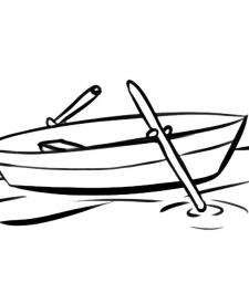 Barca con remos
