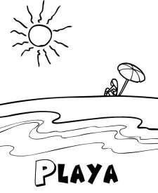 Playa en verano