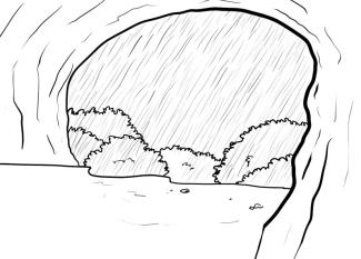 Cueva lloviendo