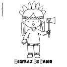 Imágenes infantiles de disfraz de indio