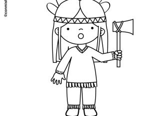 Imágenes infantiles de disfraz de indio