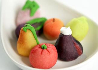 Receta de frutas de mazapán para niños