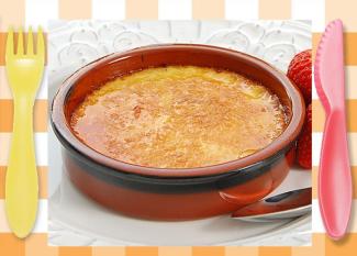 Crema catalana. Recetas de postres para niños