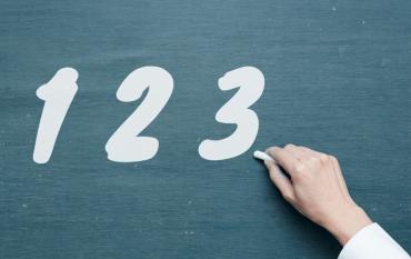 Ejercicio escolar para niños de 4 años: Aprender los números