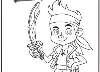 Dibujo de Jake y los Piratas de Nunca Jamás para colorear