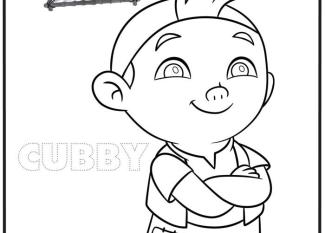 Dibujo para colorear del Capitán Hook. Dibujos Disney para niños