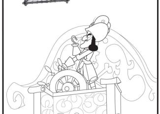 Dibujo de Skully para colorear. Dibujos de Jake y los Piratas