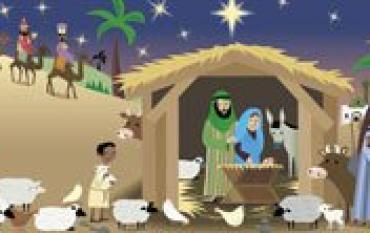 El nacimiento del niño Jesús. Cuento de Navidad
