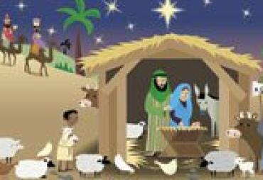 El nacimiento del niño Jesús. Cuento de Navidad