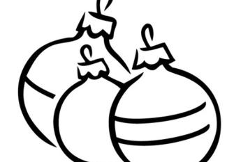 Bolas navideñas para colorear